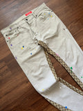 “VANILLA SPRINKLES” GG MONOGRAM FLARE DENIM (38W/32L)