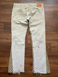 “VANILLA SPRINKLES” GG MONOGRAM FLARE DENIM (38W/32L)
