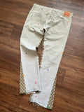 “VANILLA SPRINKLES” GG MONOGRAM FLARE DENIM (38W/32L)