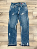 DISTRESSED PAINTER DENIM