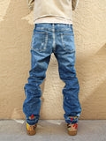DISTRESSED PAINTER DENIM
