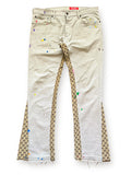 “VANILLA SPRINKLES” GG MONOGRAM FLARE DENIM (38W/32L)